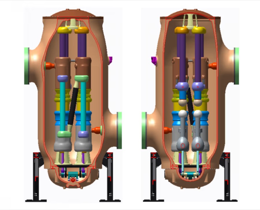 Circuit breaker section view 